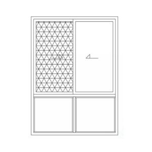 130 Series sliding window with fly screen (thermal break)